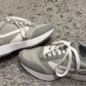 Dolce Vita Gray and White Sneakers